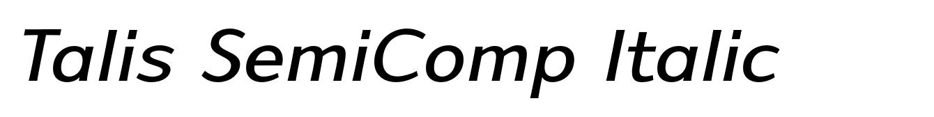 Talis SemiComp Italic